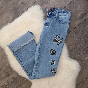 90s Flare Butterfly Jeans